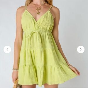 NWT Vestique Boutique Romper Lime Green Size Small